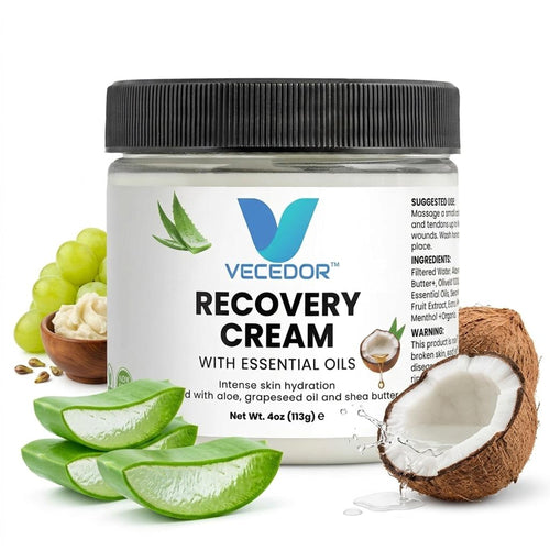 VECEDOR Recovery Cream – Restorative Face & Body Moisturizer for Dry, Sensitive & Damaged Skin – Hydrating & Healing Cream, 2oz