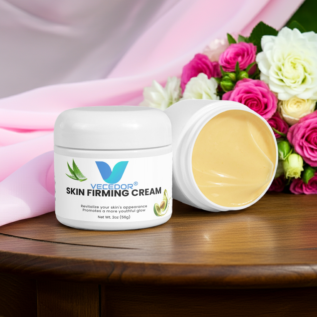 VECEDOR Skin Firming Cream – Anti-Aging Face & Body Moisturizer with Collagen & Elastin for Tightening and Smoothing, 2oz VECEDOR
